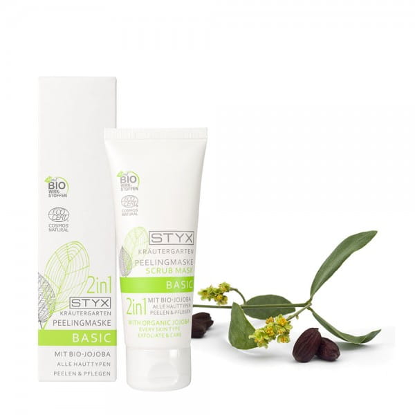 Kräutergarten Basic Peelingmaske 2in1 mit Bio-Jojoba