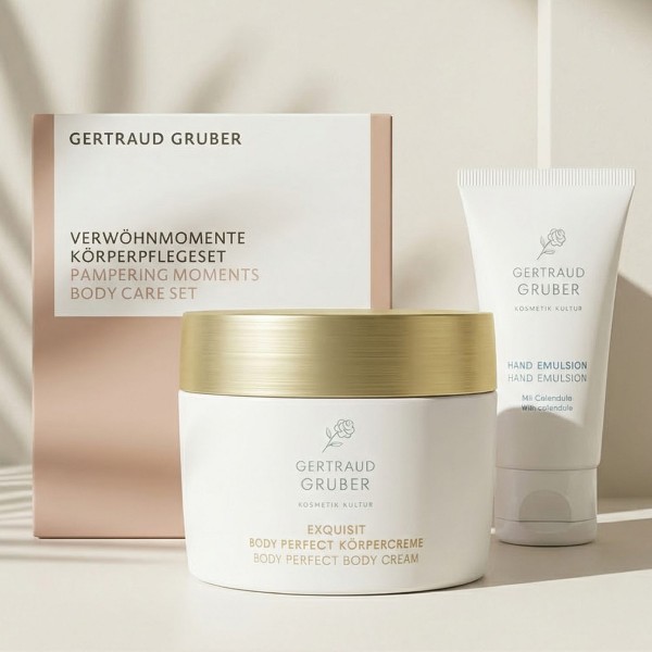 Verwöhnmomente Körperpflegeset / Exquisit Körpercreme + Hand Emulsion von Gertraud Gruber
