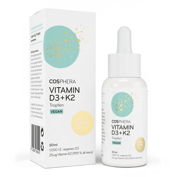 Vitamin D3 K2 Tropfen vegan von Cosphera
