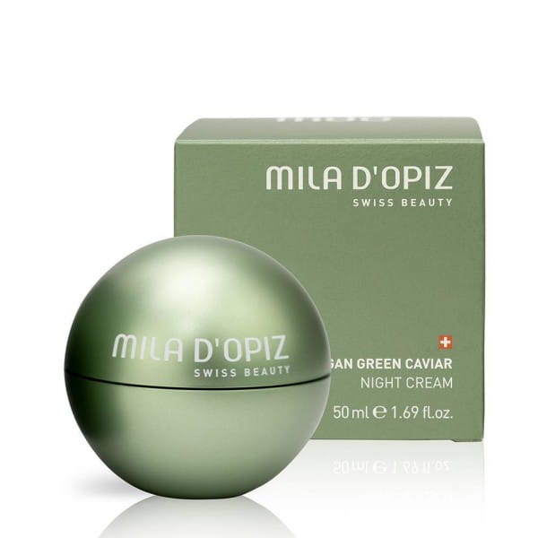 The Vegan Green Caviar Night Cream von Mila D`Opiz