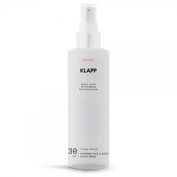Triple Action Invisible Face & Body Glow Spray SPF 30 von Klapp Cosmetics