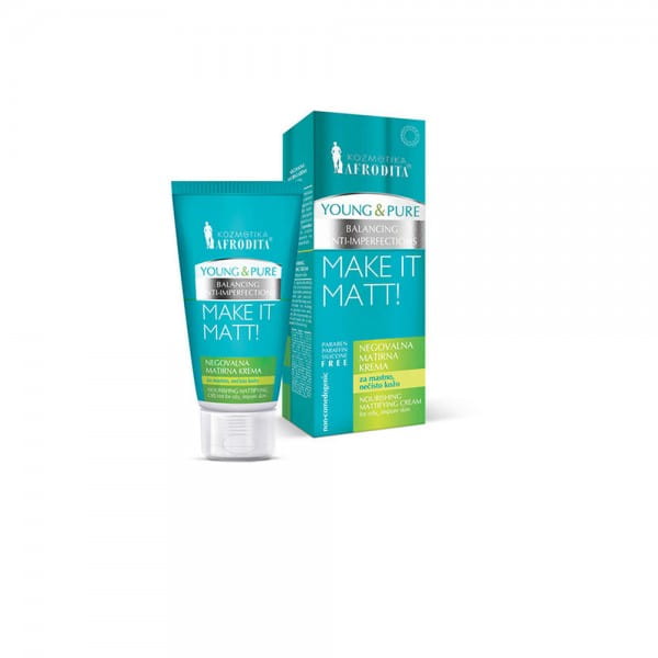 YOUNG & PURE Mattierende Pflegecreme von Afrodita Professional