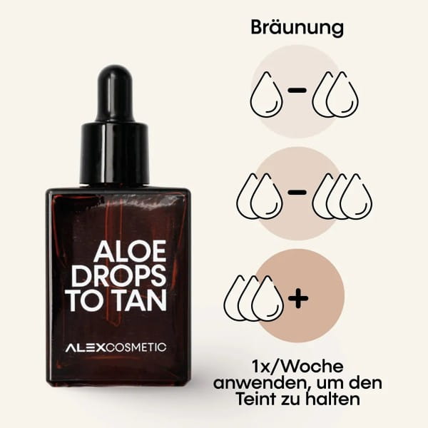 Aloe Drops to Tan von Alex Cosmetic