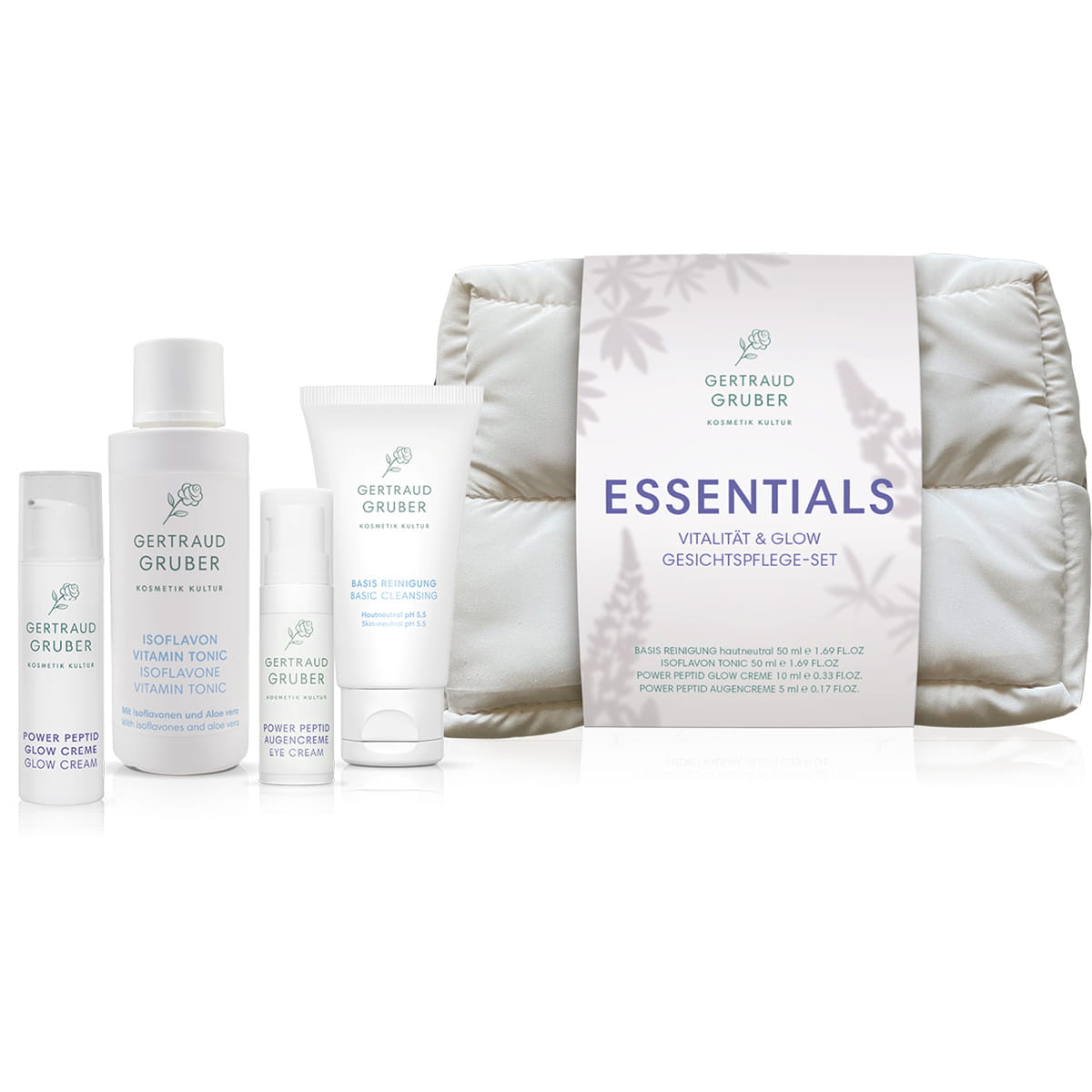Essentials Vitalitt & Glow - Gesichtspflege-Set von Gertraud Gruber