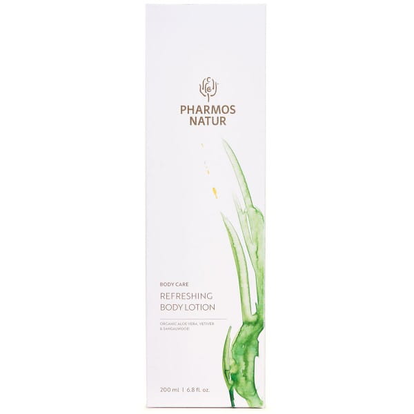 Refreshing Body Lotion Bio Aloe mit Vetiver & Sandelholz von Pharmos Natur