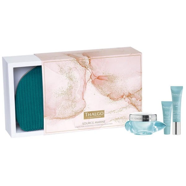 Source Marine Hydrating Collection Set / Zartschmelzende Feuchtigkeitscreme + Serum + Augenpflege von Thalgo